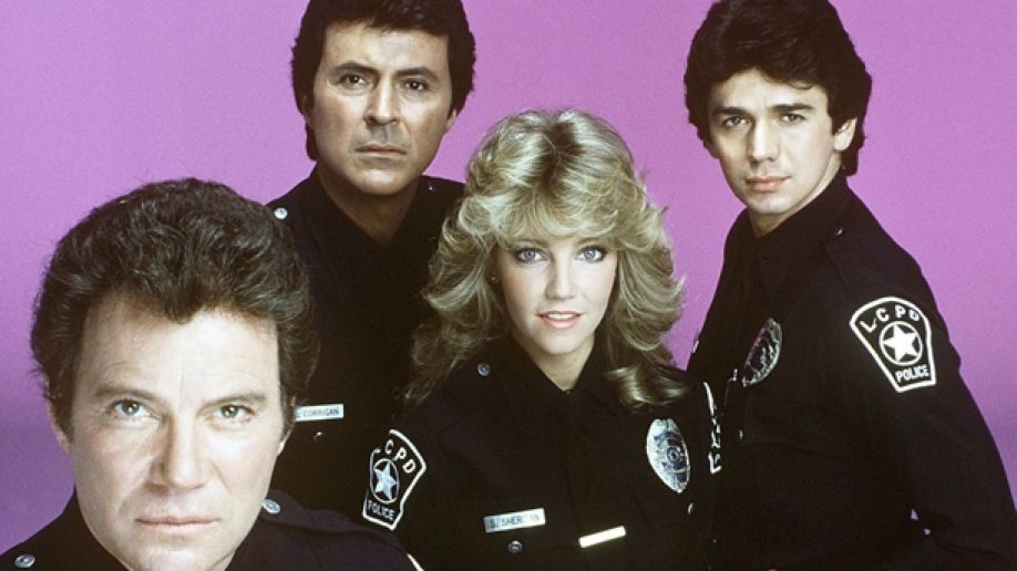 Heather Locklear in police uniform in squad room T.J Hooker 8x10 inch photo 
